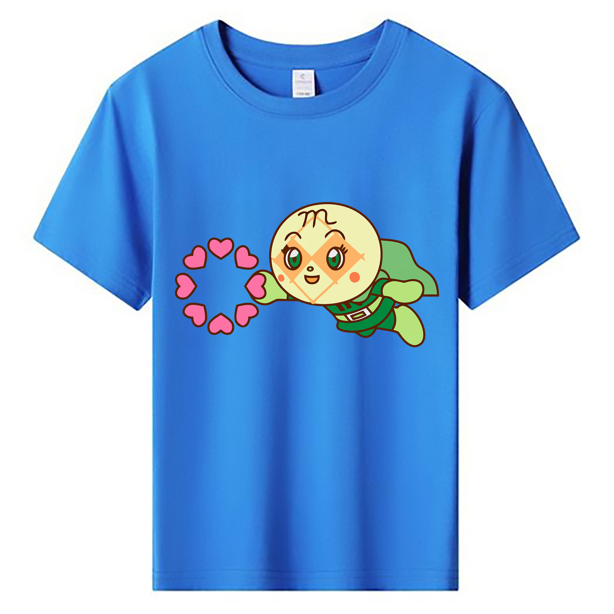 （画像用） アンパンマン Anpanman 綿100％キッズTシャツ（フロントプリント）